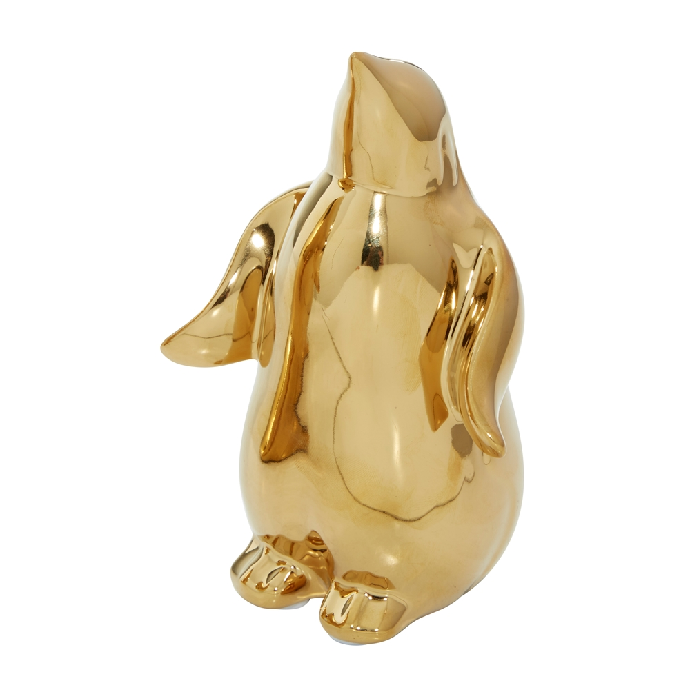 Grayson Lane 11-in X 10-in X 6-in Glam Sculpture Gold Porcelain 2 Grayson Lane 11-in X 10-in X 6-in Glam Sculpture Gold Porcelain - Image 2