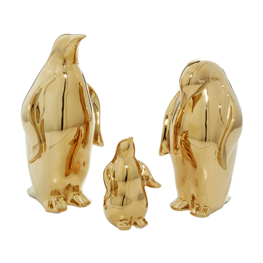 Grayson Lane 11-in X 10-in X 6-in Glam Sculpture Gold Porcelain 6 Grayson Lane 11-in X 10-in X 6-in Glam Sculpture Gold Porcelain - Image 6