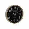 Grayson Lane 16-in X 16-in Traditional Wall Clock Black Metal