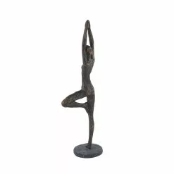 Grayson Lane 18-in X 6-in Modern Sculpture Brass Polystone Yoga 8 Grayson Lane 18-in X 6-in Modern Sculpture Brass Polystone Yoga -GRAYSON LANE SHOP 330857801 AlternateImage3