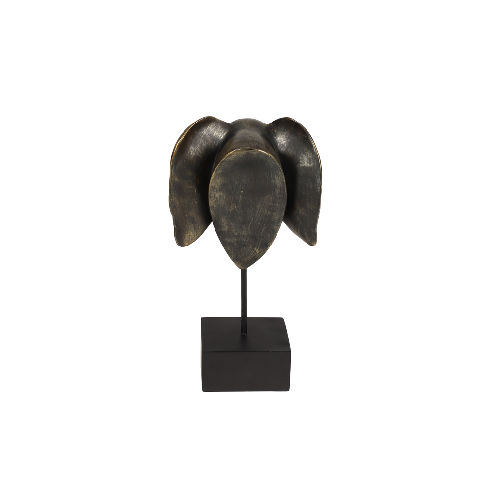 Grayson Lane 14-in X 8-in Modern Sculpture Bronze Resin Elephant 1 Grayson Lane 14-in X 8-in Modern Sculpture Bronze Resin Elephant