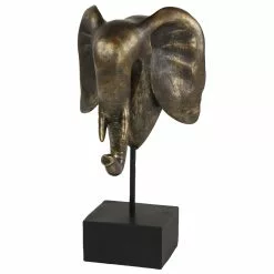 Grayson Lane 14-in X 8-in Modern Sculpture Bronze Resin Elephant 11 Grayson Lane 14-in X 8-in Modern Sculpture Bronze Resin Elephant -GRAYSON LANE SHOP 330857803 MainImage 001