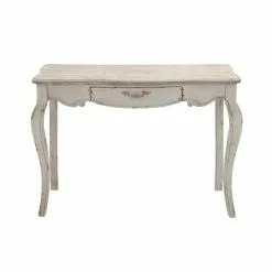 Grayson Lane 31 In. X 43 In. Farmhouse Console Table White Wood -GRAYSON LANE SHOP 330857814 MainImage 001