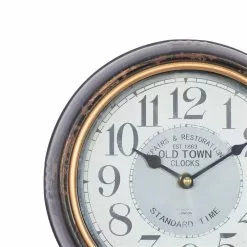Grayson Lane 10-in X 10-in Vintage Wall Clock White Metal (Set Of 2) 11 Grayson Lane 10-in X 10-in Vintage Wall Clock White Metal (Set Of 2) -GRAYSON LANE SHOP 330857816 AlternateImage4