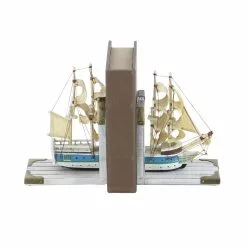 Grayson Lane 9-in X 6-in White Coastal Sailboat Bookends Wood - Set Of 2 -GRAYSON LANE SHOP 330857834 AlternateImage4