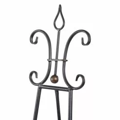 Grayson Lane 66-in X 23-in Traditional Easel Black Iron