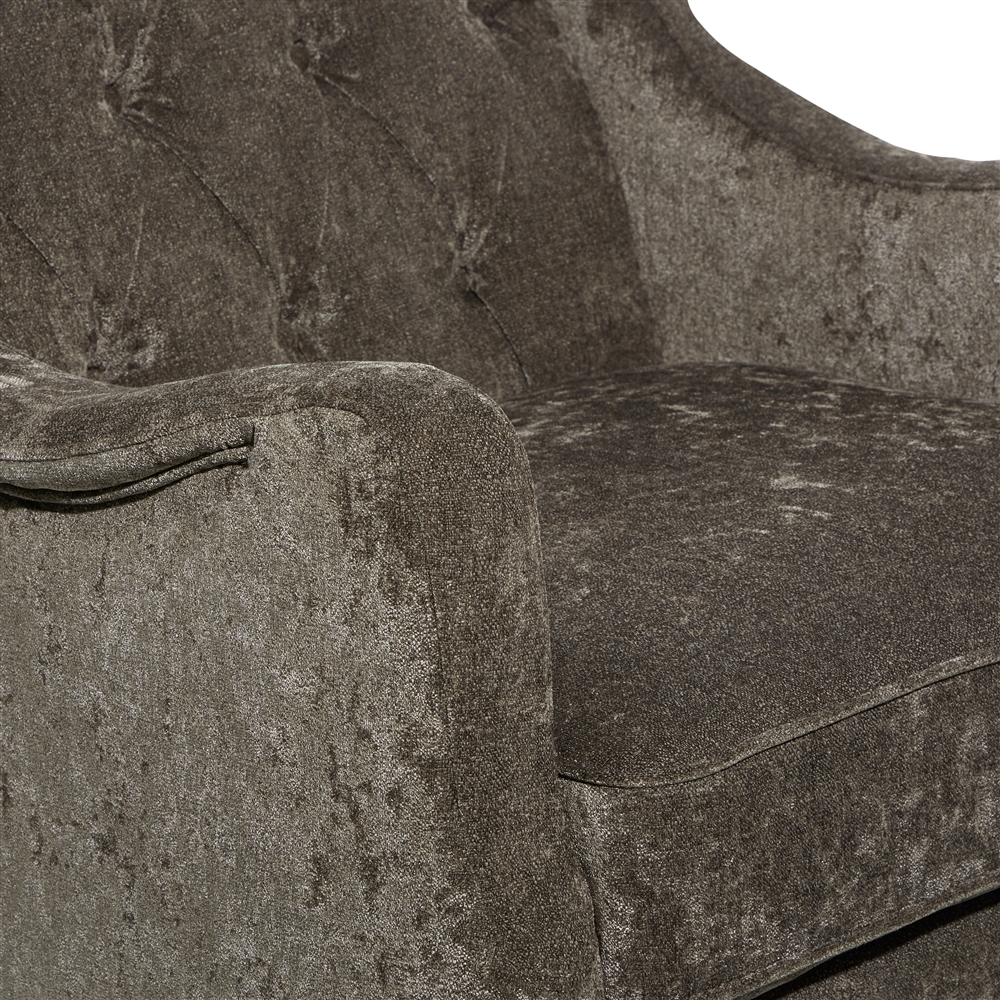 Grayson Lane 1 Modern Brown Polyester Blend Accent Chair 6 Grayson Lane 1 Modern Brown Polyester Blend Accent Chair - Image 6