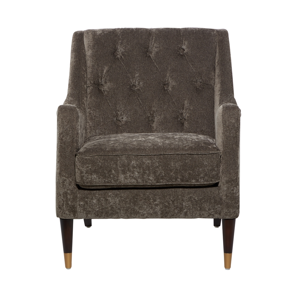 Grayson Lane 1 Modern Brown Polyester Blend Accent Chair 7 Grayson Lane 1 Modern Brown Polyester Blend Accent Chair - Image 7