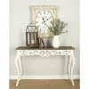 Grayson Lane 30 In. X 46 In. Farmhouse Console Table White Wood