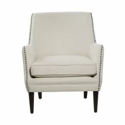 GRAYSON LANE SHOP 36 Grayson Lane 1 Modern Beige Polyester Blend Accent Chair