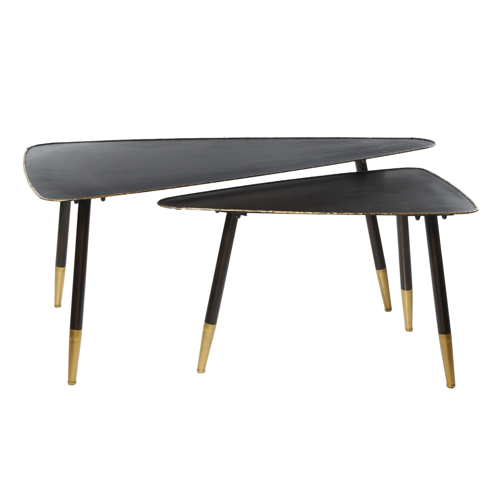 Grayson Lane Black Metal Accent Table - Set Of 2 1 Grayson Lane Black Metal Accent Table - Set Of 2