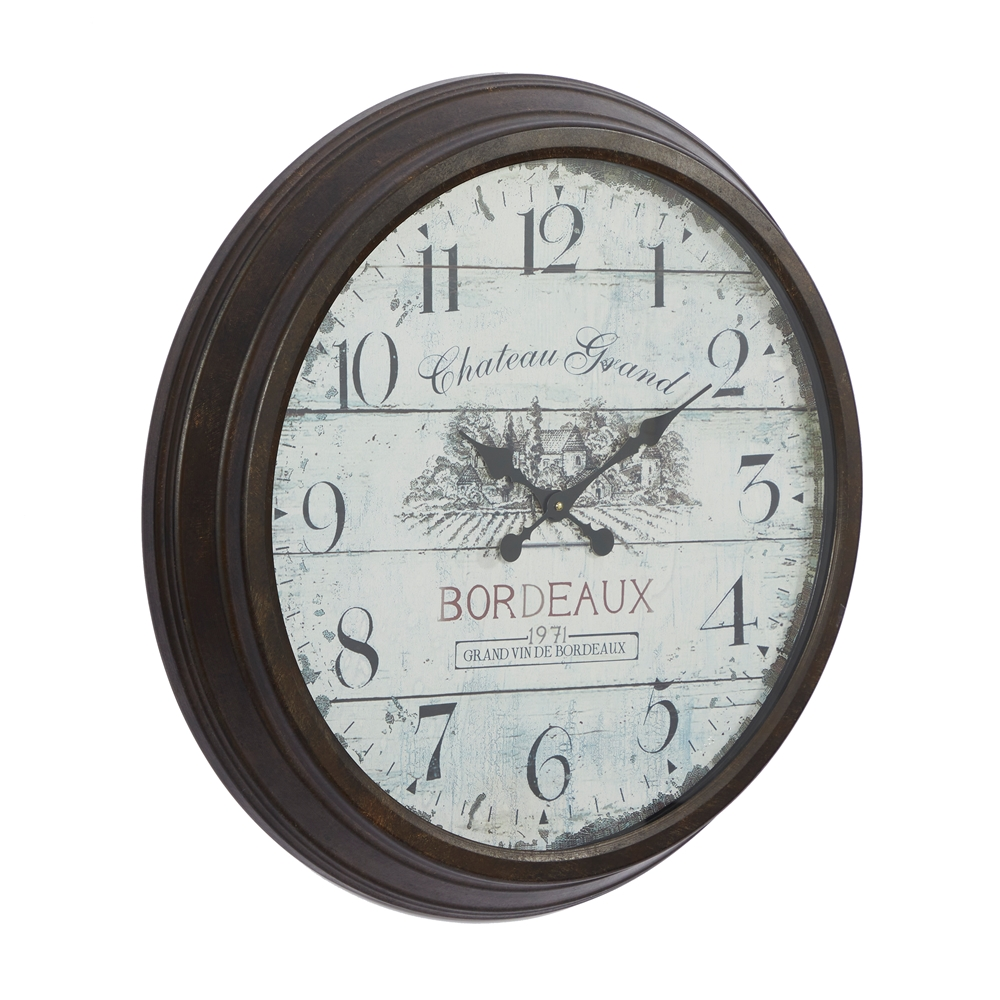 Grayson Lane Analog 28-in X 28-in Brown Round Wall Standard Clock 1 Grayson Lane Analog 28-in X 28-in Brown Round Wall Standard Clock