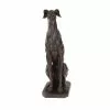 Grayson Lane Farmhouse Sculpture - Brown Poly Stone Dog - 31-in X 12-in