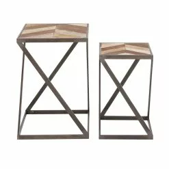 Grayson Lane 2-Piece Wood Accent Table Set