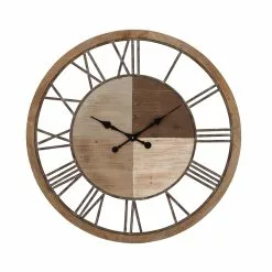 Grayson Lane Analog 36-in X 36-in Brown Round Wall Standard Clock 8 Grayson Lane Analog 36-in X 36-in Brown Round Wall Standard Clock -GRAYSON LANE SHOP 330858213 MainImage 001