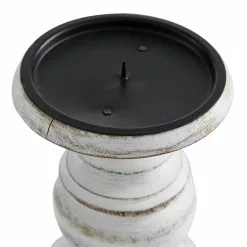 Grayson Lane 3-Candle Wood Pillar Holder (10-in, 8-in, 6-in) 10 Grayson Lane 3-Candle Wood Pillar Holder (10-in, 8-in, 6-in) -GRAYSON LANE SHOP 330858219 AlternateImage3