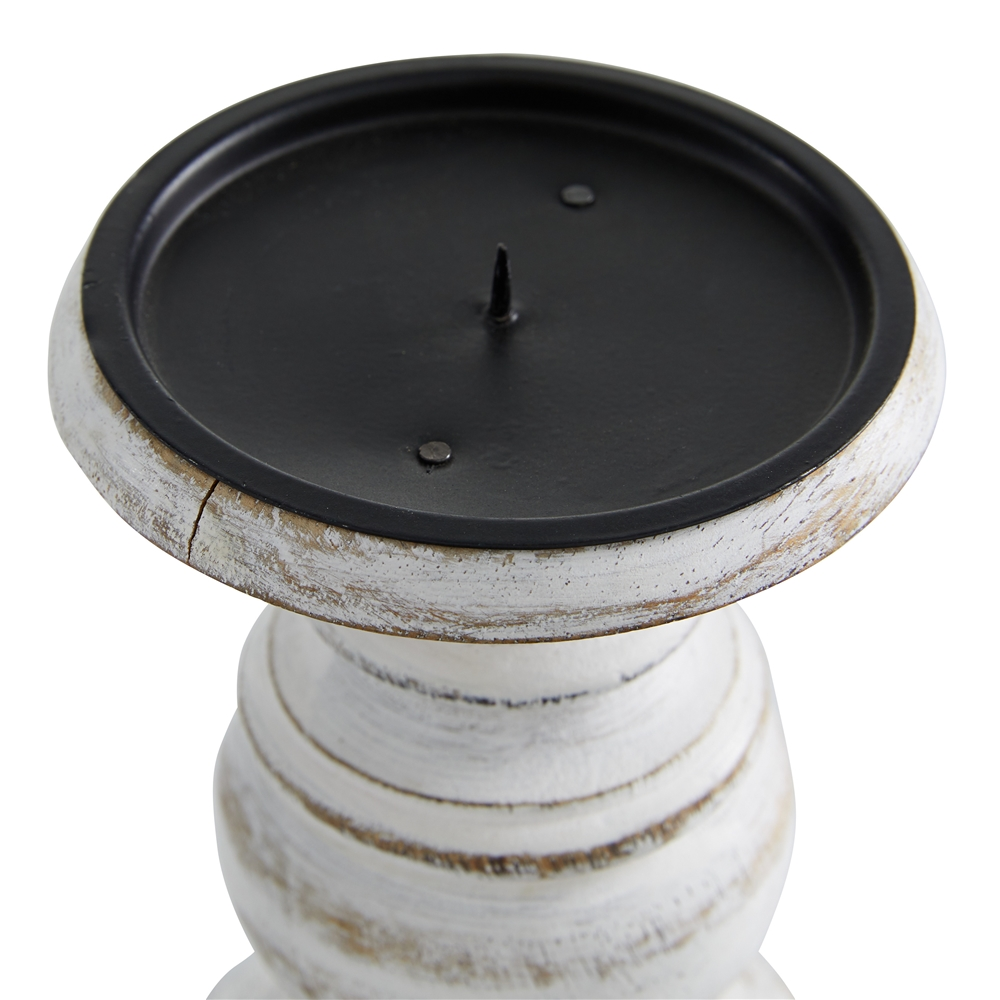 Grayson Lane 3-Candle Wood Pillar Holder (10-in, 8-in, 6-in) 3 Grayson Lane 3-Candle Wood Pillar Holder (10-in, 8-in, 6-in) - Image 3