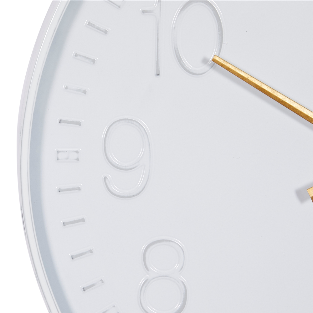 Grayson Lane Analog 24-in X 24-in White Round Wall Standard Clock 4 Grayson Lane Analog 24-in X 24-in White Round Wall Standard Clock - Image 4