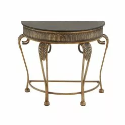 Grayson Lane 33-in X 41-in Metal Rustic Console Table