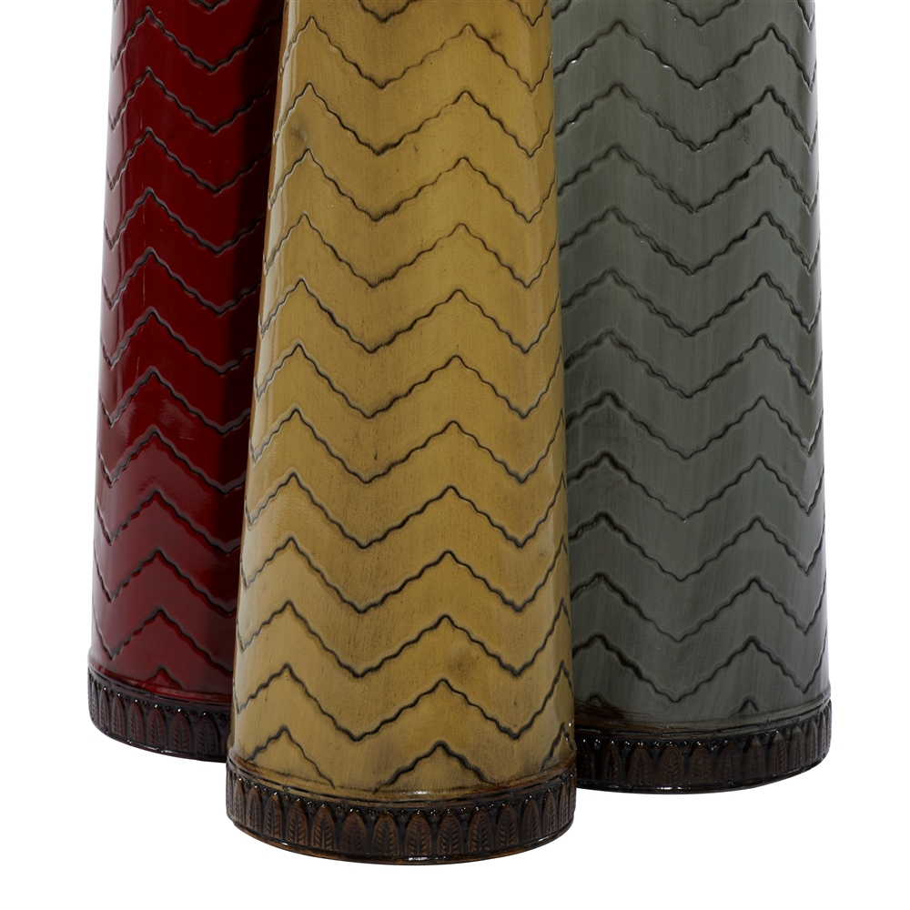 Grayson Lane Set Of 3 32-in , 27-in , 22-in Traditional Vase - Multi Coloured - Metal 5 Grayson Lane Set Of 3 32-in , 27-in , 22-in Traditional Vase - Multi Coloured - Metal - Image 5