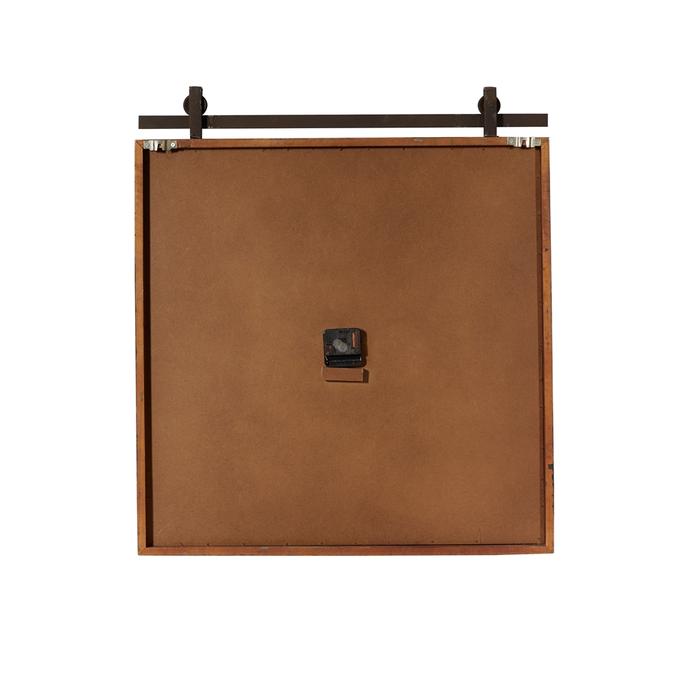 Grayson Lane Analog 27-in X 24-in Brown Square Wall Standard Clock 5 Grayson Lane Analog 27-in X 24-in Brown Square Wall Standard Clock - Image 5