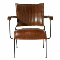 Grayson Lane Vintage Brown Genuine Leather Accent Chair -GRAYSON LANE SHOP 330858285 AlternateImage6