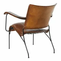 Grayson Lane Vintage Brown Genuine Leather Accent Chair -GRAYSON LANE SHOP 330858285 AlternateImage7