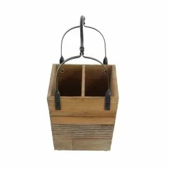 Grayson Lane Rustic Magazine Holder Light - Brown Wood - 16-in X 16-in -GRAYSON LANE SHOP 330858286 AlternateImage5