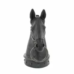 Grayson Lane Black Poly Stone Horse Head Sculpture - 12-in X 9-in -GRAYSON LANE SHOP 330858331 AlternateImage4