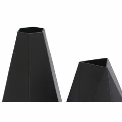 Grayson Lane Set Of 2 10-in , 12-in Contemporary Vase - Black - Metal -GRAYSON LANE SHOP 330858347 AlternateImage2