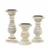 Grayson Lane 3-Candle Wood Pillar Holder (6-in, 8-in, 10-in)