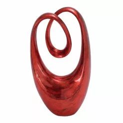 Grayson Lane Swirl Contemporary Sculpture - Red Poly Stone - 20-in X 11-in 9 Grayson Lane Swirl Contemporary Sculpture - Red Poly Stone - 20-in X 11-in -GRAYSON LANE SHOP 330858379 MainImage 001