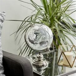 Grayson Lane Traditional Globe - Silver Glass - 14-in X 9-in -GRAYSON LANE SHOP 330858404 AlternateImage1