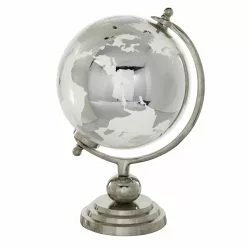 Grayson Lane Traditional Globe - Silver Glass - 14-in X 9-in -GRAYSON LANE SHOP 330858404 MainImage 001