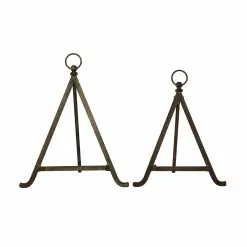 Grayson Lane Set Of 2 13-in , 15-in Traditional Easels - Bronze - Metal