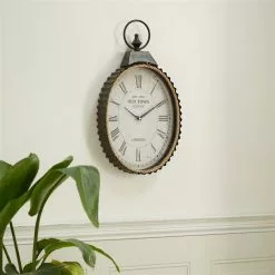 Grayson Lane Analog 21-in X 12-in Black Oval Wall Standard Clock -GRAYSON LANE SHOP 330858436 AlternateImage2