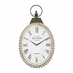 Grayson Lane Analog 21-in X 12-in Black Oval Wall Standard Clock -GRAYSON LANE SHOP 330858436 MainImage 001