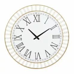 Grayson Lane Analog 24-in X 24-in White Round Contemporary Wall Standard Clock -GRAYSON LANE SHOP 330858478 MainImage 001