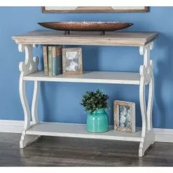 Grayson Lane 32-in X 38-in Wood Farmhouse Console Table -GRAYSON LANE SHOP 330858481 AlternateImage2