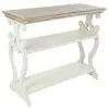 Grayson Lane 32-in X 38-in Wood Farmhouse Console Table