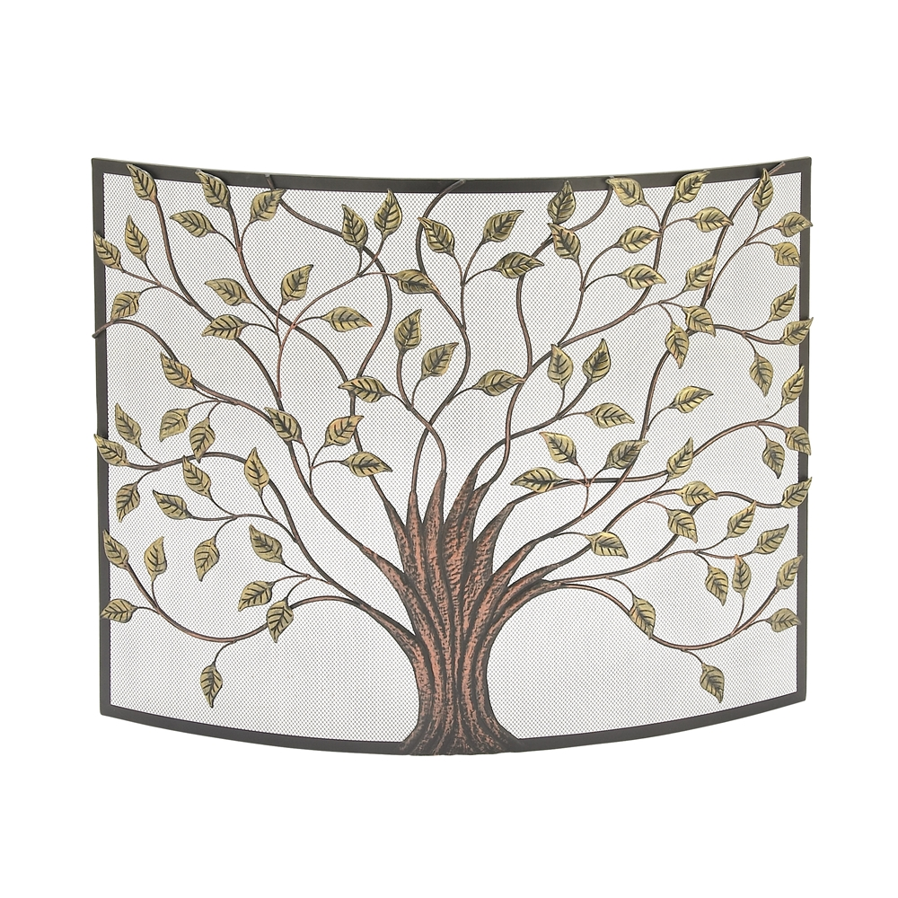 Grayson Lane Farmhouse Fireplace Screen - Green- Metal - 33-in X 39-in 7 Grayson Lane Farmhouse Fireplace Screen - Green- Metal - 33-in X 39-in - Image 7