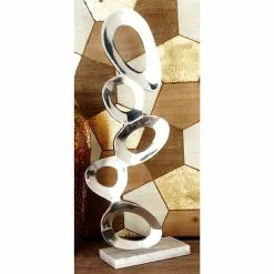 Grayson Lane Modern Sculpture - Silver Aluminum Nature - 30-in X 13-in -GRAYSON LANE SHOP 330858497 AlternateImage1