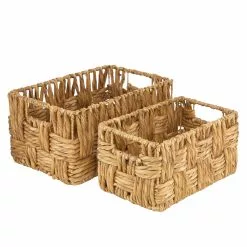 Grayson Lane Set Of 2 16-in , 13-in Natural Storage Basket - Brown Jute -GRAYSON LANE SHOP 330858500 AlternateImage5