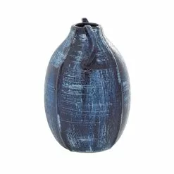 Grayson Lane Contemporary Vase - Blue Ceramic - 9-in X 6-in -GRAYSON LANE SHOP 330858507 AlternateImage4