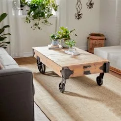 Grayson Lane Contemporary Wood Coffee Table