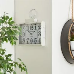 Grayson Lane Analog 15-in X 16-in White Rectangle Wall Standard Clock 13 Grayson Lane Analog 15-in X 16-in White Rectangle Wall Standard Clock -GRAYSON LANE SHOP 330858523 AlternateImage2