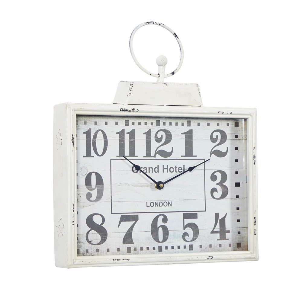 Grayson Lane Analog 15-in X 16-in White Rectangle Wall Standard Clock 1 Grayson Lane Analog 15-in X 16-in White Rectangle Wall Standard Clock