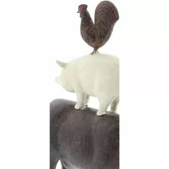 Grayson Lane Farmhouse Animals Sculpture - Brown Poly Stone - 14-in X 10-in -GRAYSON LANE SHOP 330858537 AlternateImage2