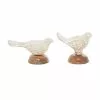 Grayson Lane Set Of 2 7-in , 5-in - Brown Farmhouse Bird Sculpture - Mango Wood