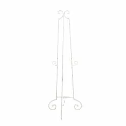 Grayson Lane Country Cottage Easel - White Metal - 61-in X 20-in